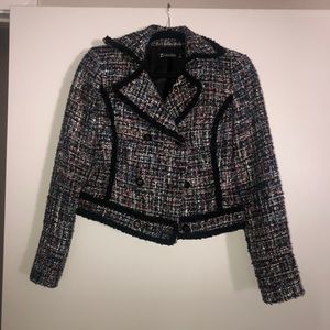 Tweed glittery jacket